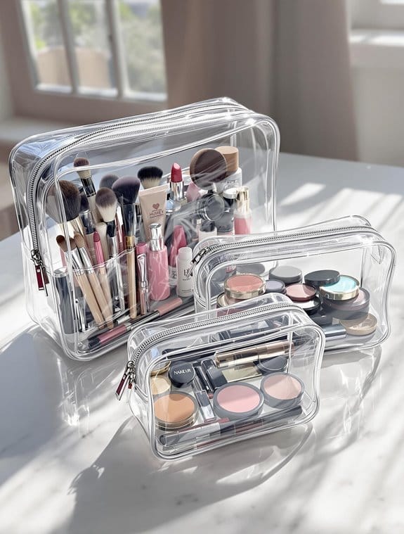 choosing a clear makeup bag