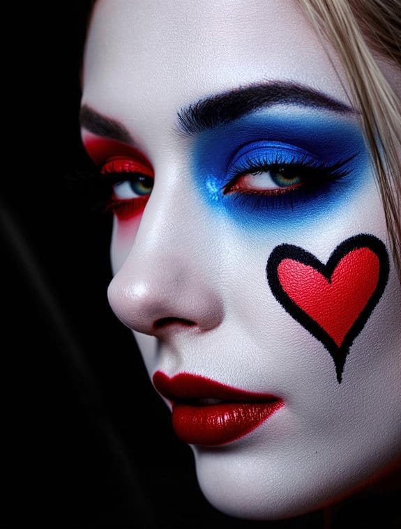 choosing harley quinn makeup
