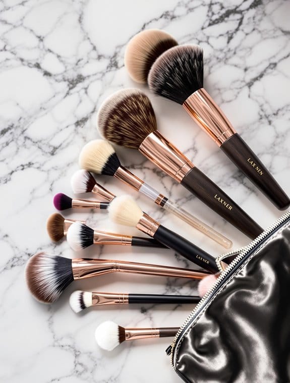 makeup brush set selection