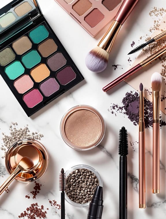 makeup for enhancing green eyes