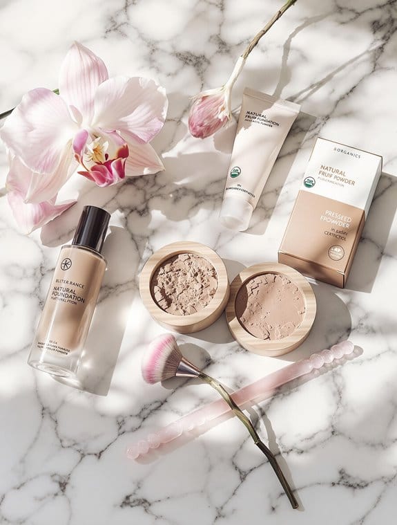 selecting 100 pure cosmetics