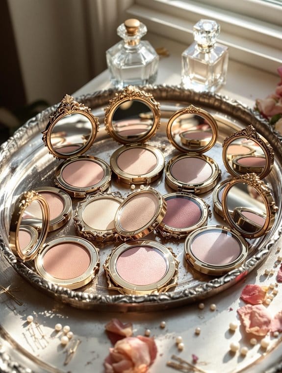 vintage glam makeup palettes