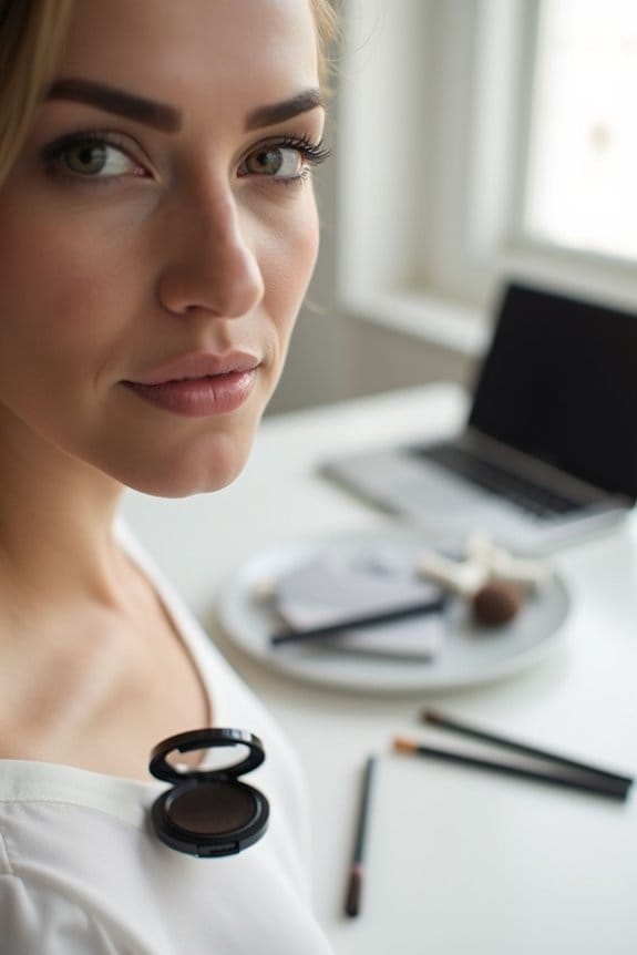 defined and professional brows