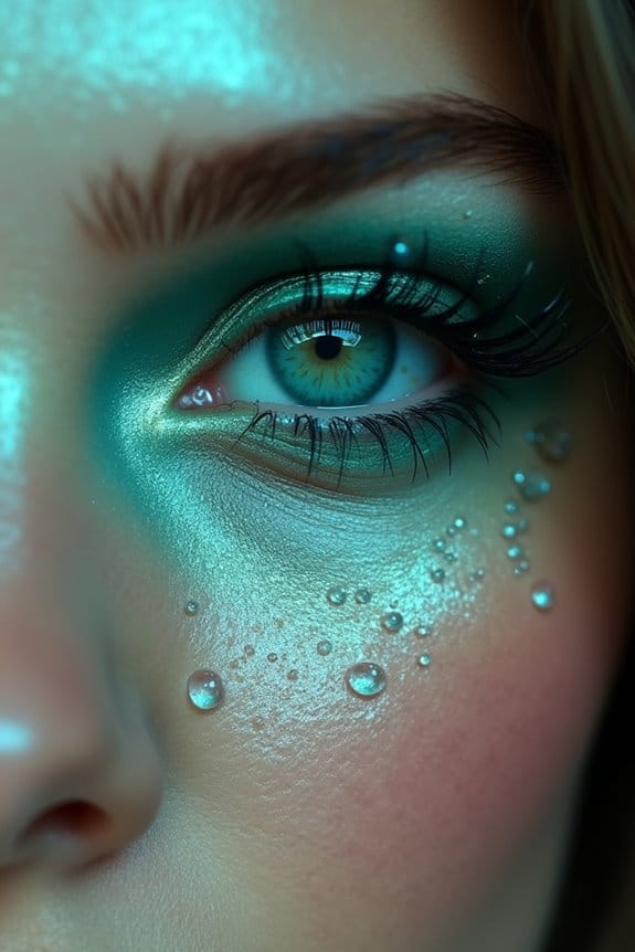 ethereal blues and teals